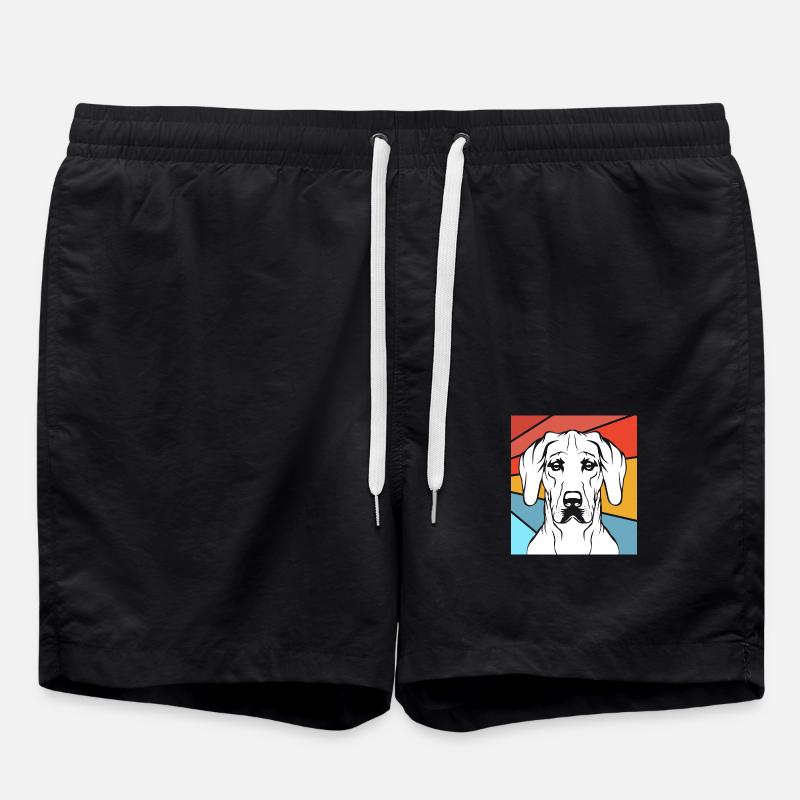 Rhodesian Ridgeback - Swim Trunks - black