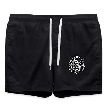 Azize Delam Persian Love - Swim Trunks - black - Front - AI Model Male 185 light (185cm)