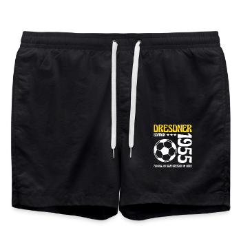 Dresde anniversaire 1955 Football cadeau - Short de bain - noir - Devant - AI Model Male 185 light (185cm)