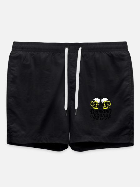 Drinking Squad Bier - Badeshorts - Schwarz
