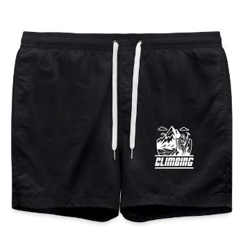 Icône de l’alpinisme - Short de bain - noir - Devant - AI Model Male 185 light (185cm)