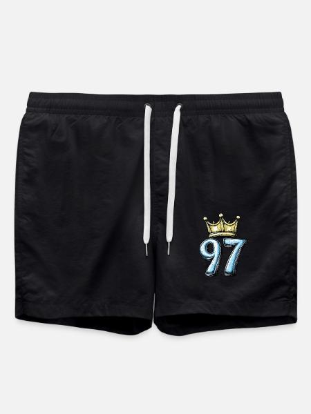 97 Number Krone - Swim Trunks - black