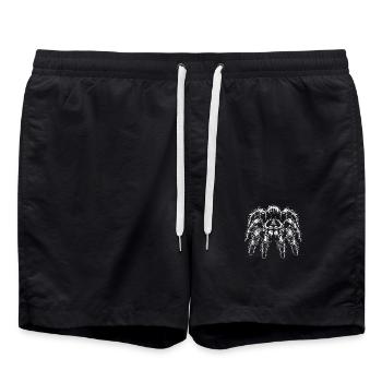 Große haarige Vogelspinne Tarantel - Badeshorts - Schwarz - Vorne - AI Model Male 185 light (185cm)