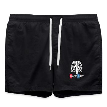 Radiology radiologist gift - Swim Trunks - black - Front - AI Model Male 185 light (185cm)