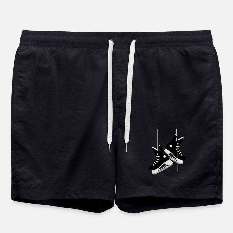 Patins de hockey sur glace - Short de bain - noir