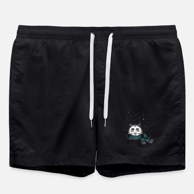 Winter bear - Swim Trunks - black