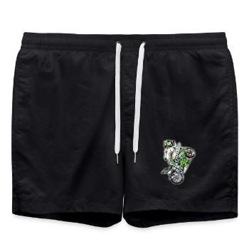 Stunt Biker - Short de bain - noir - Devant - AI Model Male 185 light (185cm)