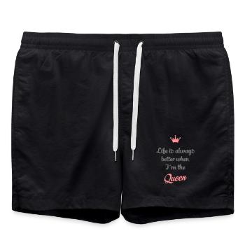 drôle - Short de bain - noir - Devant - AI Model Male 185 light (185cm)