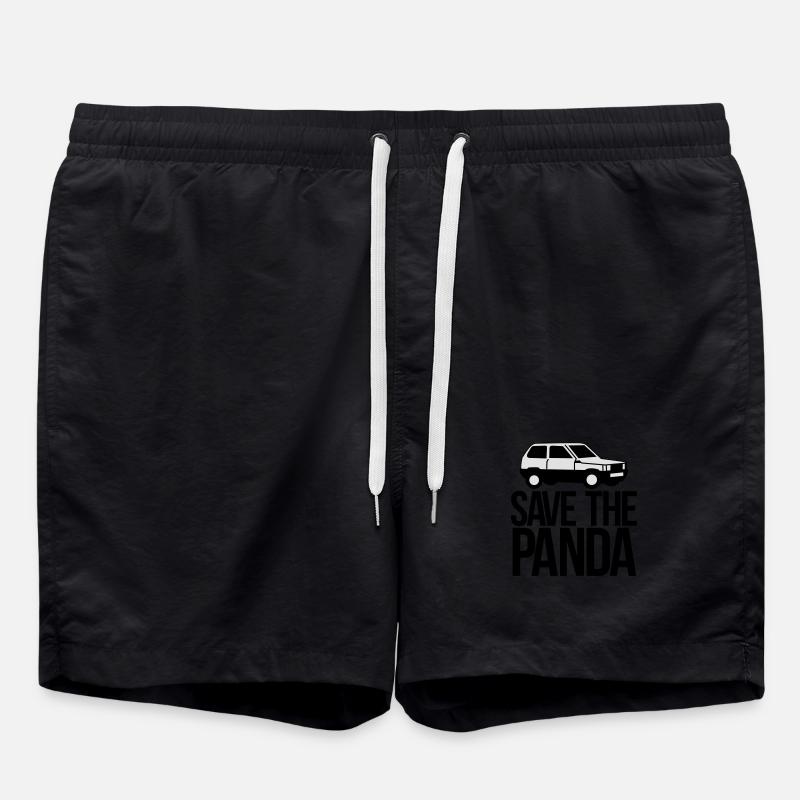 save the panda - Swim Trunks - black