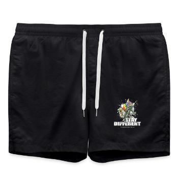 Stay Different - Imperial Unicorn - Badeshorts - Schwarz - Vorne - AI Model Male 185 light (185cm)