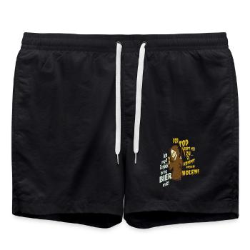 Funny grim reaper - Swim Trunks - black - Front - AI Model Male 185 light (185cm)