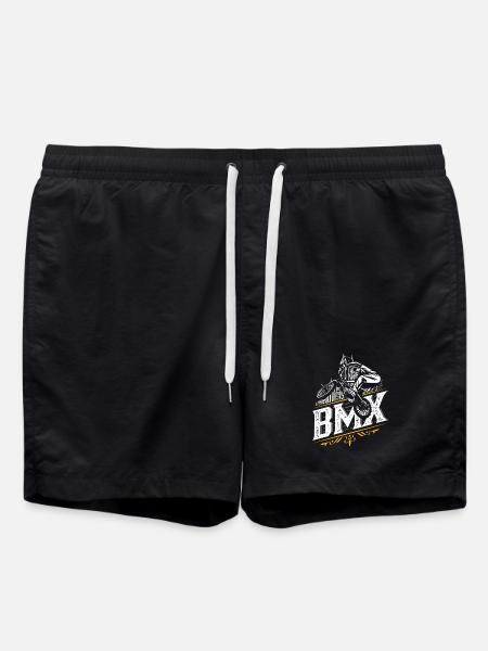 BMX Fahrrad | BMX Rad | BMX Fahrer | Skyline - Badeshorts - Schwarz