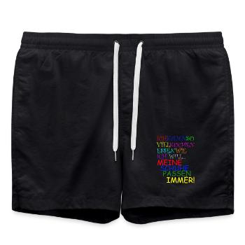 KUCHEN - Badeshorts - Schwarz - Vorne - AI Model Male 185 light (185cm)