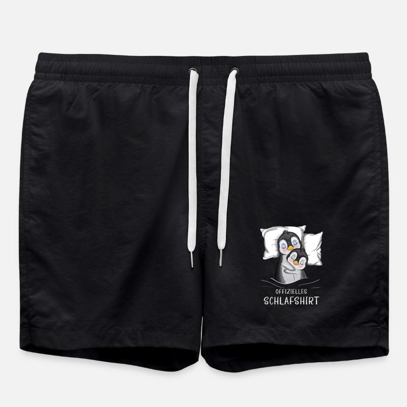 Offizielles Schlafshirt Pinguine - Badeshorts - Schwarz