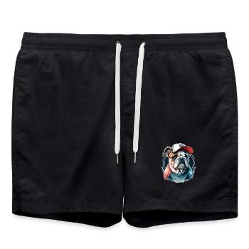 Bulldog - Short de bain - noir - Devant - AI Model Male 185 light (185cm)