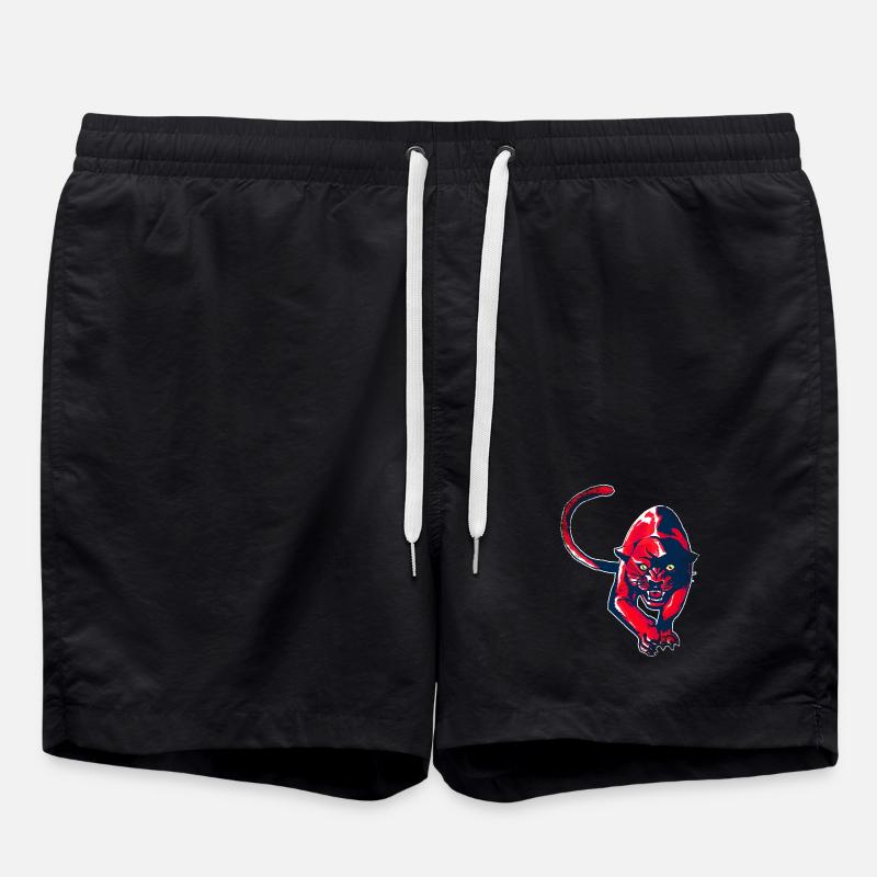 Red Panther - Swim Trunks - black