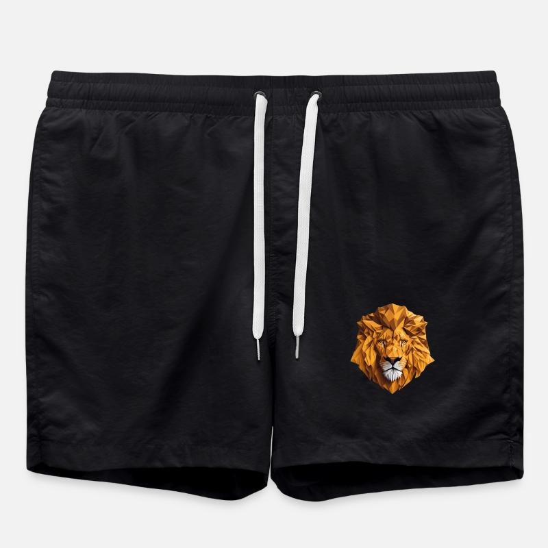 Lion's head - Swim Trunks - black