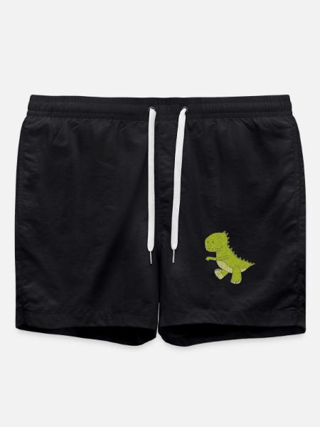 dino klein gewebe - Badeshorts - Schwarz