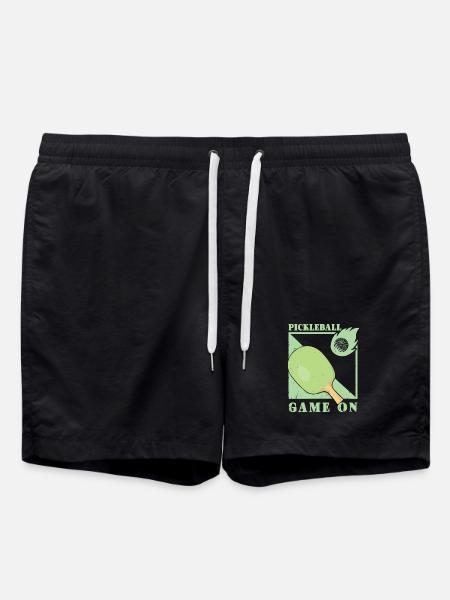 Pickleball Player - Swim Trunks - black