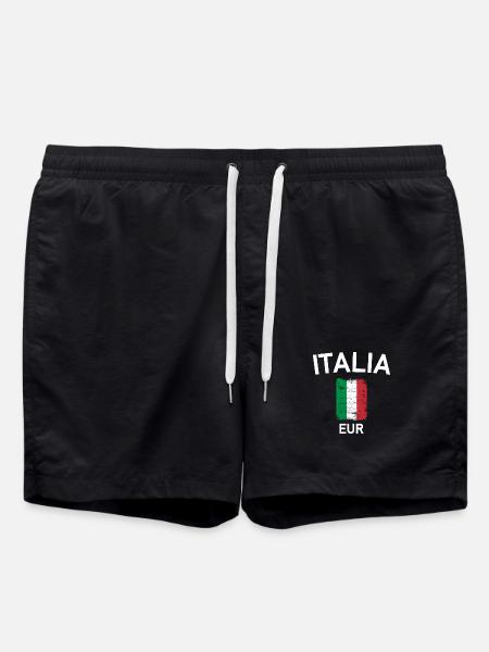 Italia flag - Swim Trunks - black