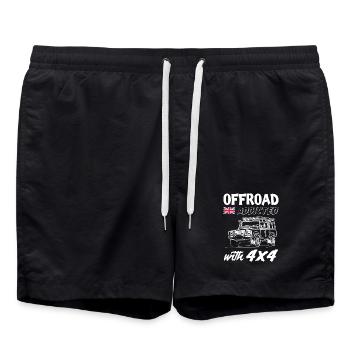 Landy Offroad Addicted - Badeshorts - Schwarz - Vorne - AI Model Male 185 light (185cm)