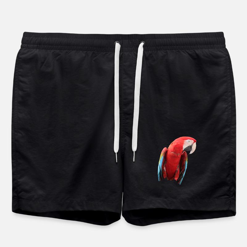 Perroquets oiseau T-shirt cadeau - Short de bain - noir