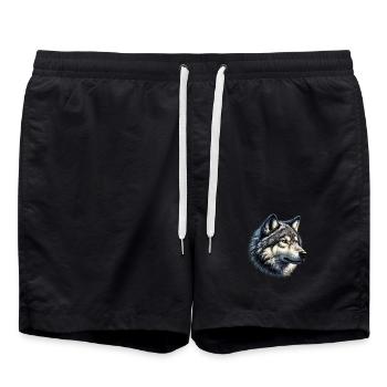 Loup - Short de bain - noir - Devant - AI Model Male 185 light (185cm)