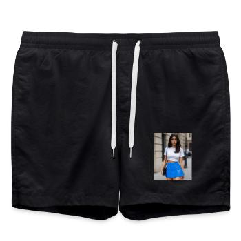 Glamour für Frauen - Badeshorts - Schwarz - Vorne - AI Model Male 185 light (185cm)