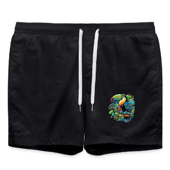 Toucan - Swim Trunks - black - Front - AI Model Male 185 light (185cm)