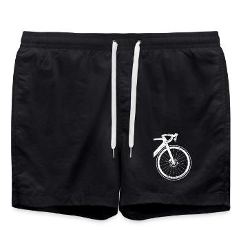 Détail du vélo de route Vélo Gravel Symbole Icône du logo - Short de bain - noir - Devant - AI Model Male 185 light (185cm)