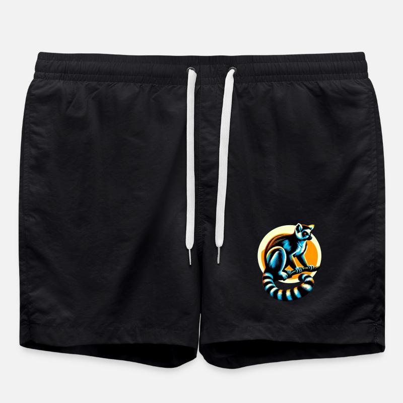 Lemur - Badeshorts - Schwarz
