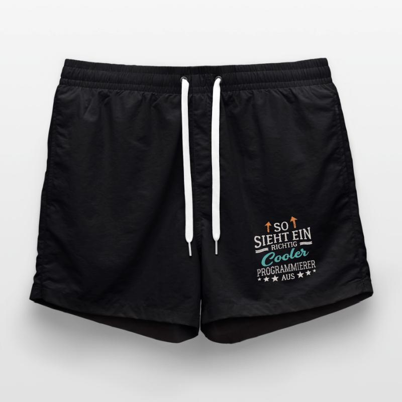 So sieht ein richtig cooler Programmierer aus IT Badeshorts