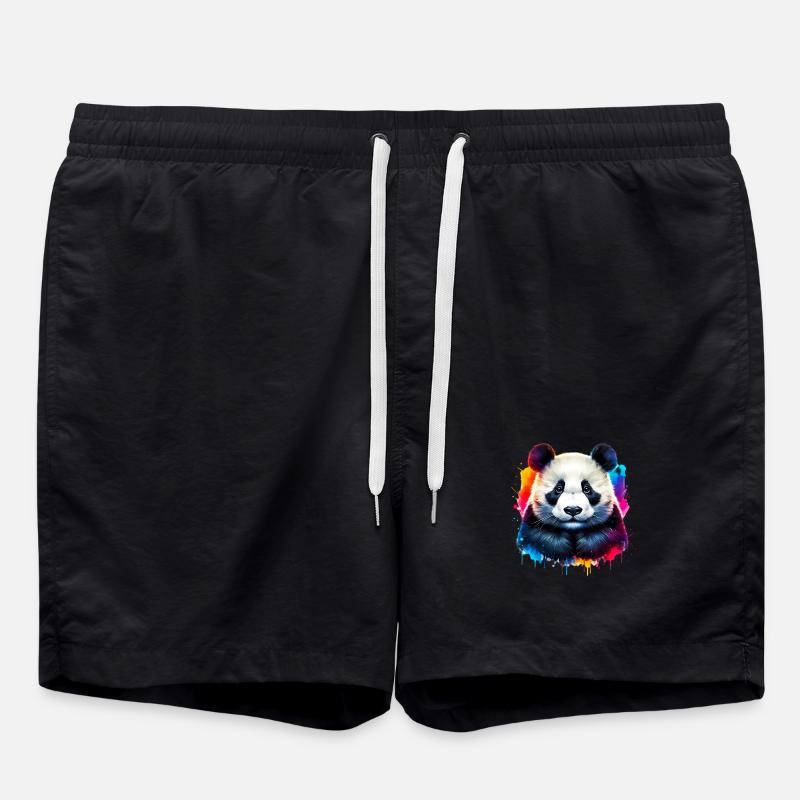 Panda - Swim Trunks - black