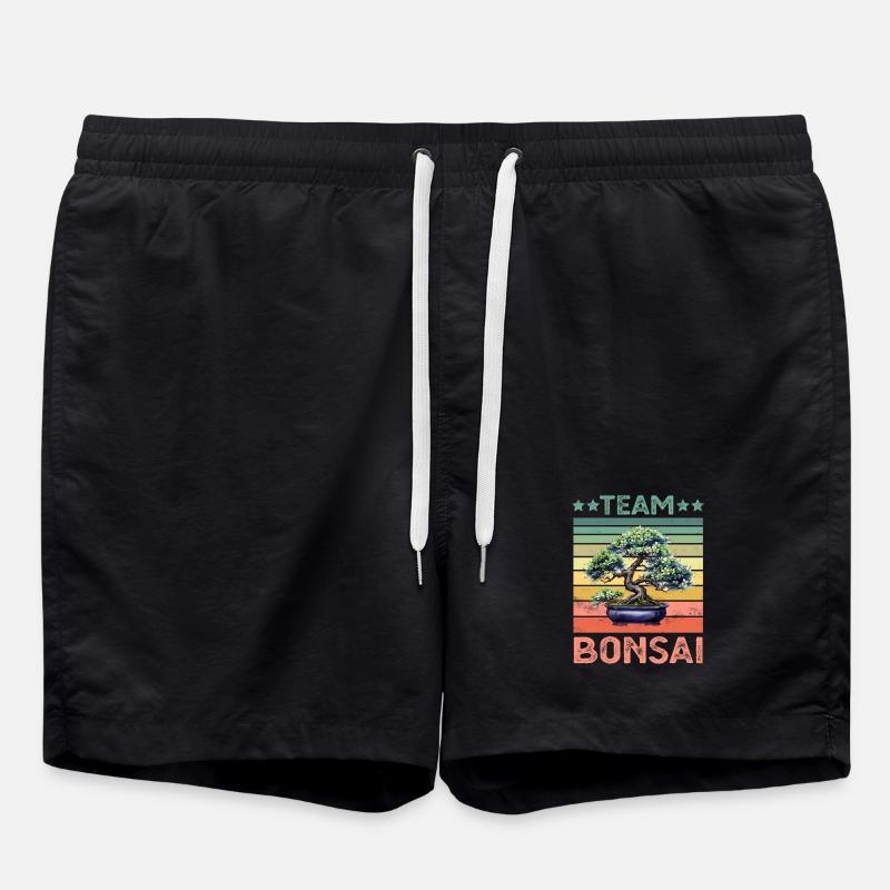 Bonsai Tree - Swim Trunks - black