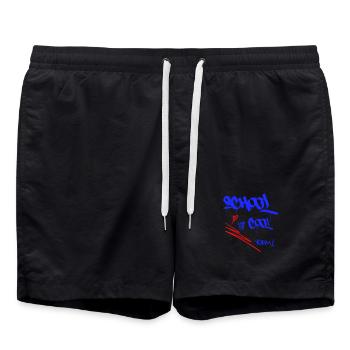 L’école, c’est cool, les inscriptions - Short de bain - noir - Devant - AI Model Male 185 light (185cm)