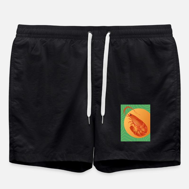 Maximalist Shrimp - Swim Trunks - black