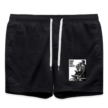 Drop Bar Mafia – Noir T-shirt de cyclisme - Short de bain - noir - Devant - AI Model Male 185 light (185cm)