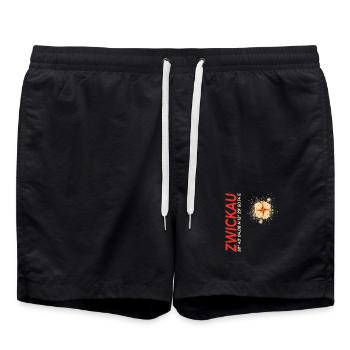 Zwickau - Badeshorts - Schwarz - Vorne - AI Model Male 185 light (185cm)
