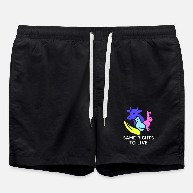 same rights to live - Badeshorts - Schwarz