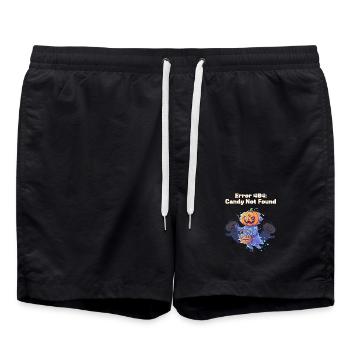 Erreur 404 : Candy Not Found - Short de bain - noir - Devant - AI Model Male 185 light (185cm)