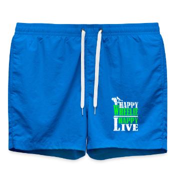 Wheelie Motif - Swim Trunks - cobalt blue - Front