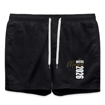 Meister 2026 - Badeshorts - Schwarz - Vorne - AI Model Male 185 light (185cm)