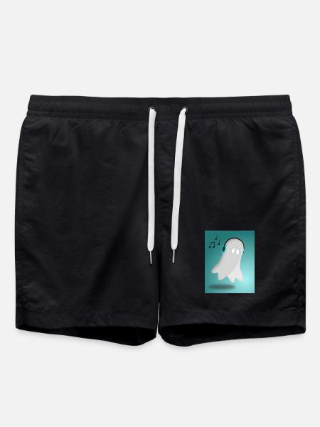 Ghost avec casque - Short de bain - noir