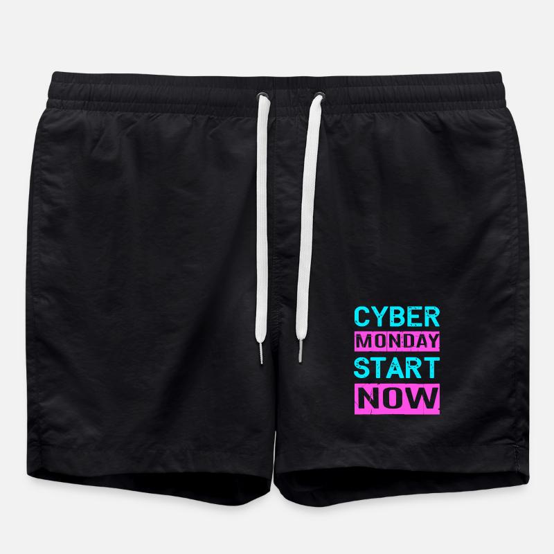 Cyber Monday Kaufrausch - Badeshorts - Schwarz