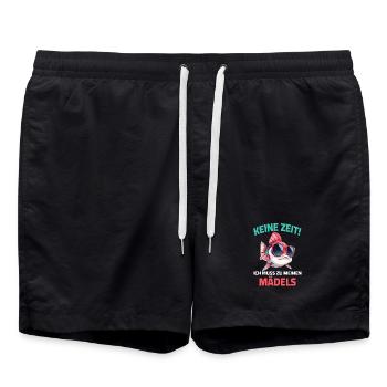 Poisson Pêche Lunettes De Soleil Pas de Temps Filles Dire - Short de bain - noir - Devant - AI Model Male 185 light (185cm)