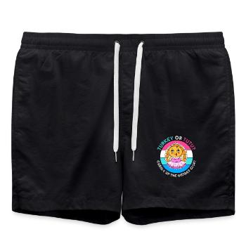 Thanksgiving Gender Reveal Future Maman - Short de bain - noir - Devant - AI Model Male 185 light (185cm)