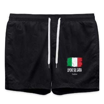 Limone sul Garda - Badeshorts - Schwarz - Vorne - AI Model Male 185 light (185cm)