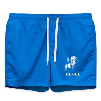 Hegel Coffee Portrait - Swim Trunks - cobalt blue - Front