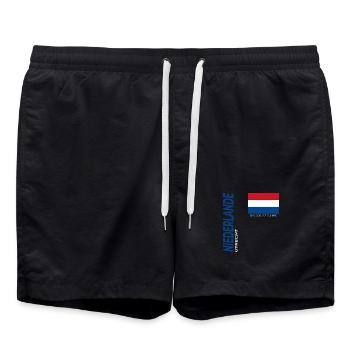 Utrecht - Badeshorts - Schwarz - Vorne - AI Model Male 185 light (185cm)
