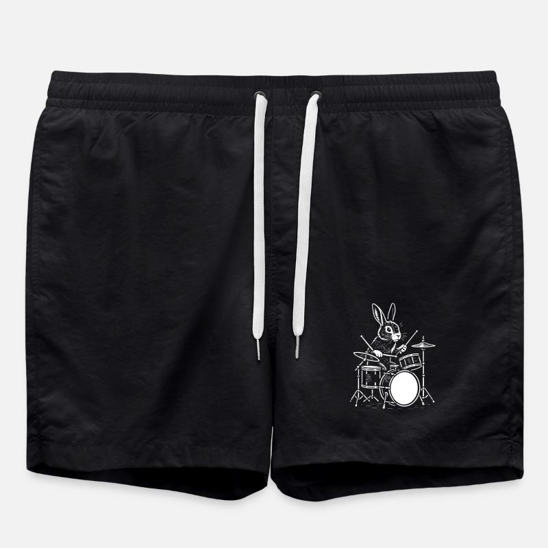 Rhythm Rabbit Drummer - Swim Trunks - black